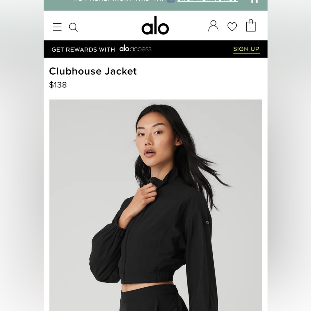 ALO clubhouse jacket
